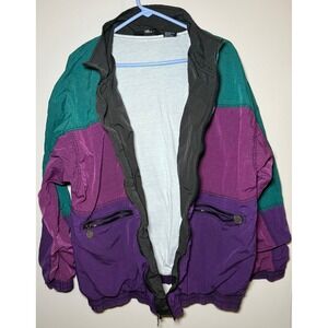 Vintage Christian Dior Monsieur Color Block Windbreaker Track Jacket 90s Men XL